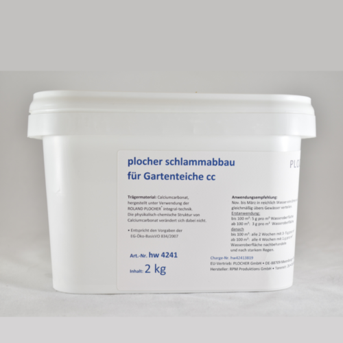 plocher schlammabbau für Gartenteiche